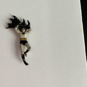 Vintage Batman Enamel Pin - Black, Gray, Gold For collector